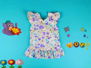 Color: Purple, Size: 5XL - Fashion Simple Pet Floral Flower Skirt