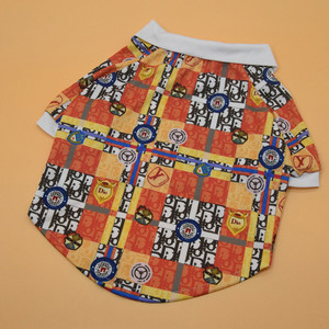 Color: White, Size: M - Trendy Brand Dog Clothes, Net Red Beetle Print Dog Polo Shirt