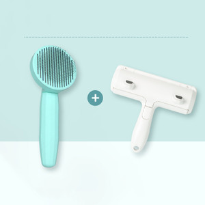 Color: Green B - Cat Comb Cat Hair Cleaning Artifact For Cat Combing