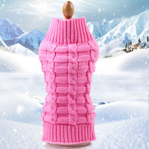 Color: Pink, Size: XL - Pet autumn and winter warm sweater