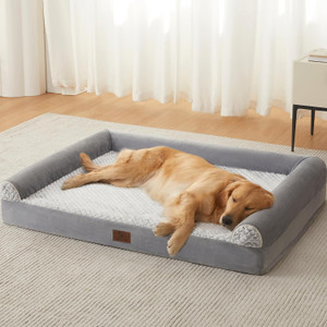 Color: Gray, Specifications: L - Pet Simple Rectangular Warm Four Seasons Sleeping Mat