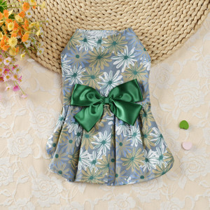 Color: Green, Size: M - Princess Dress Spring And Summer Dog Clothes Pet Clothes