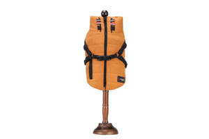 Color: Khaki, Size: M - Autumn and winter Teddy Bichon small dog chest back vest