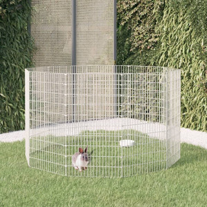 Animal Enclosure Silver Galvanized iron