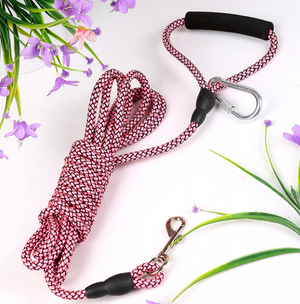 Color: Pink, Size: 10m - Tracking rope dog chain pet dog tracking rope