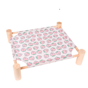 style: B, Size: 53x48x13cm - Pet Camping Bed, Kennel, Summer Small Dog, Wooden Four Seasons, Usable
