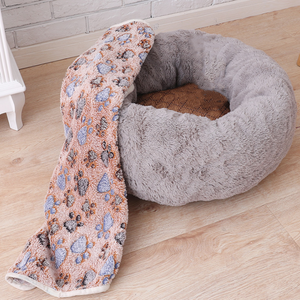 Color: Dark grey 4pc suit, format: S - Pet Bed & Blanket