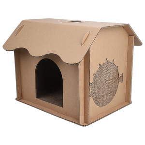 Color: Huaneng paper cat house - Closed, Easy To Clean, Deep Sleep, Double-Layer Four-Season Univer