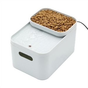 Color: Pink, Style: US110V - Pet automatic feeder