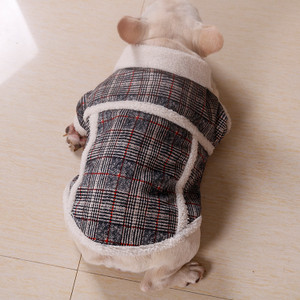 Color: Khaki, Size: L - Fadou Chenery Pet Fashion Clothing Bago Two Feet Plush Coat Zipper Coat