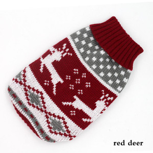 Color: Red deer, Size: 6sizes - Puppy milk dog sweater cat clothes