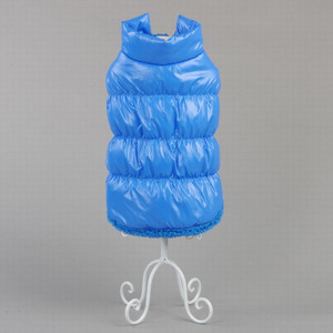 Color: Blue, Size: 2XL - Warm Winter Puppy Teddy Clothes Pet Waistcoat And Cat Clothes