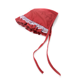 Color: Red wine, Size: M - Thin Pet Hat Cute Dog Headgear Lace Lace Dog Sun Hat