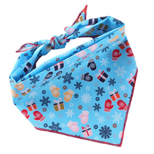 style: B, Size: L - Adjustable Dog Bandana Cotton Pet Neckerchief Cat Triangle Scarf Soft Saliva To