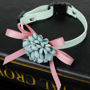 Color: Green, Size: S - Flower Pet Collar Necklace