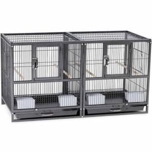 Prevue Pet Hampton Deluxe Divided Breeder Bird Cage F075