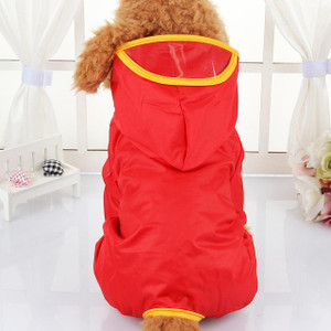 Color: Red, Size: M - Waterproof Poncho for Chilhuahua