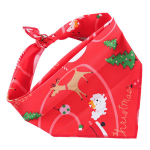 style: X, Size: L - Adjustable Dog Bandana Cotton Pet Neckerchief Cat Triangle Scarf Soft Saliva To