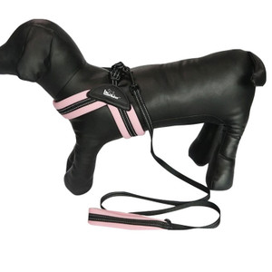 Color: Pink, Size: L - Dog chest strap leash