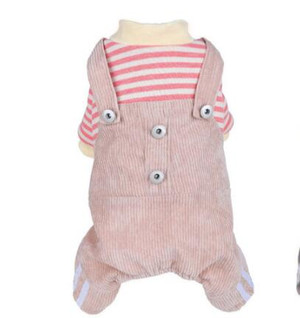 Color: Khaki, Size: L - Dog thin autumn and winter clothes