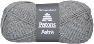 Spinrite Patons Astra Yarn Solids Silver Grey 1 Pack of 2 Skein