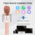 JMFinger Karaoke Microphone for Kids and Adults, Wireless Portable Handheld Bluetooth Microphone with LED Lights - Best Gifts