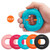 40-80LB Strength Hand Grip Ring; Muscle Power Training Silicone Ring; Fitness Body Building Carpal Expander Training Finger Ring