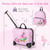 2 Pieces Kid Luggage Set with Spinner Wheels and Aluminum Handle