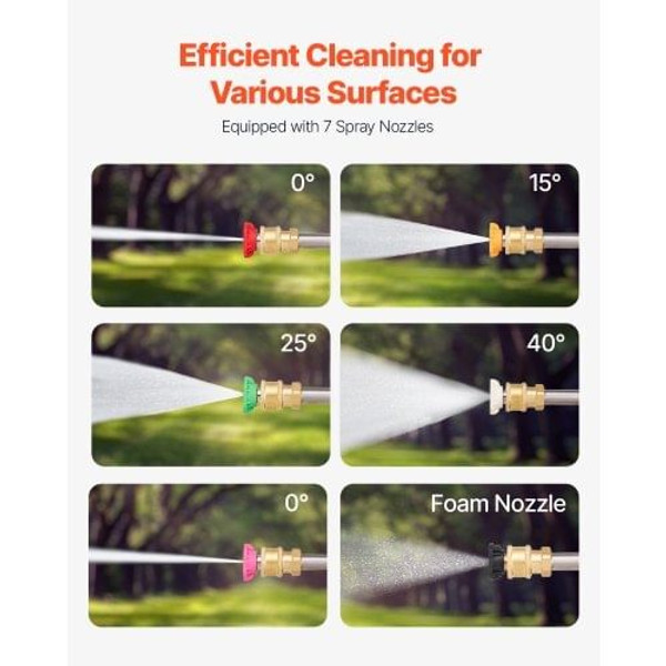 Pressure Washer Telescoping Wand, 24 ft, 4000 psi, Telescopic Spray Wand with Power Washer Extensio