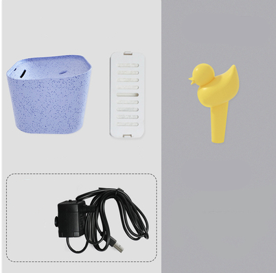 Color: Sea lotus blue, power: USB - Automatic Circulation Of Pet Cat Water Dispenser