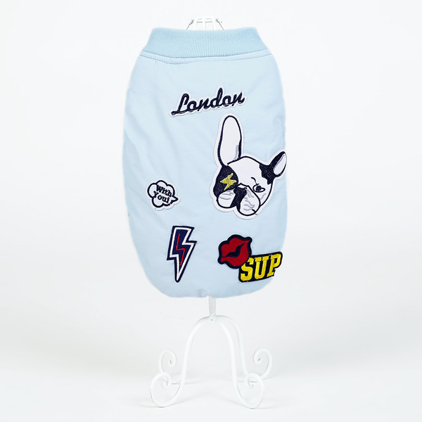 Color: Blue, Size: M - Pet clothes casual