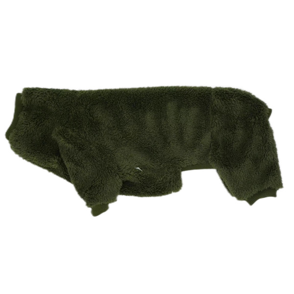 Color: Military Green, Size: L - Sausage Dog AutumnWinter Warm Thick Bottom Coat Thick Four Legged 
