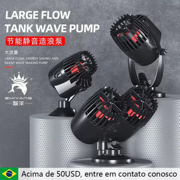 Color: Green, Power: 2W - Wavemaker Wave Maker Water Pump for Aquarium Fish Tank Submersible Aerobi
