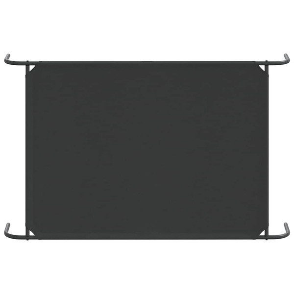 Elevated Dog Bed Black Oxford fabric and powder-coated steel