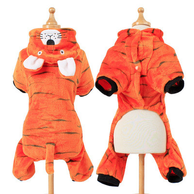 Style: Tiger, Size: S - Winter clothing for dogs