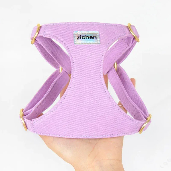 Color: PURPLE, Size: S - Puppy Harness with Multifunction Leash Set Dog Harness Vest for Small Dogs