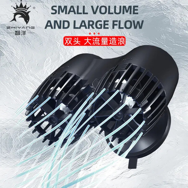 Color: Yellow, Power: 2W - Wavemaker Wave Maker Water Pump for Aquarium Fish Tank Submersible Aerob