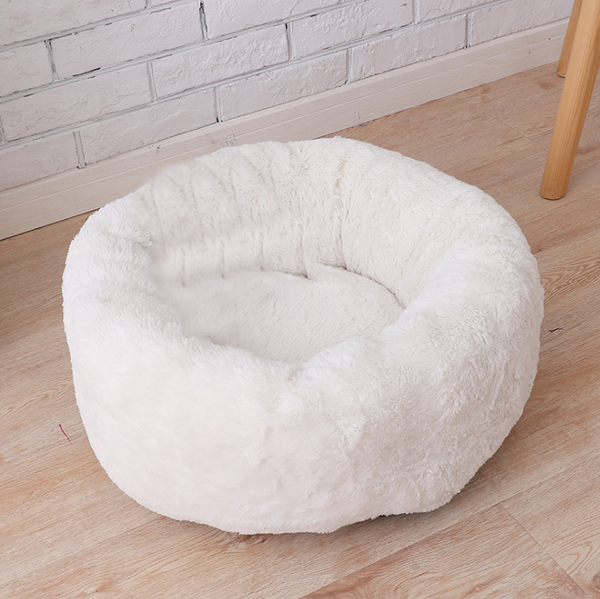Color: Beige Plush, format: M - Pet Bed & Blanket