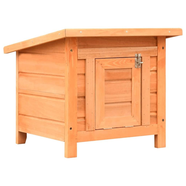  Cat House Brown and Green Solid pine/fir wood, powder-coated iron