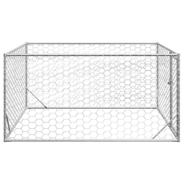 Outdoor Dog Kennel Galvanized Steel Large Durable