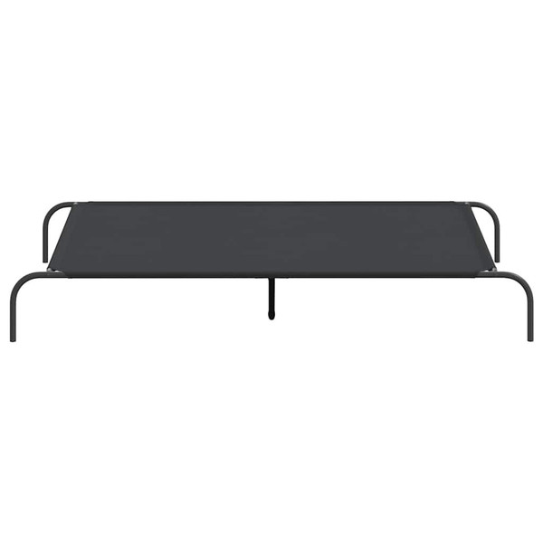 Elevated Dog Bed Black Oxford fabric and powder-coated steel A949-42000841