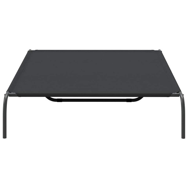 Elevated Dog Bed Black Oxford fabric and powder-coated steel A949-42000841
