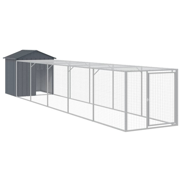 Chicken Cage Anthracite Galvanized Steel Large Durable