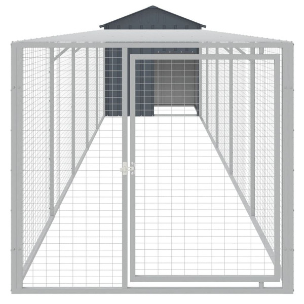 Chicken Cage Anthracite Galvanized Steel Large Durable
