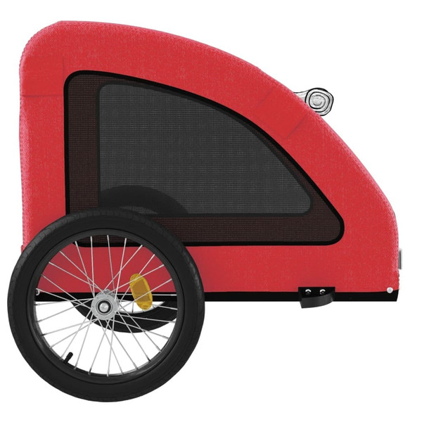 Pet Bike Trailer Red Oxford fabric Collapsible Bike Trailer