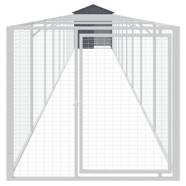 Dog House Anthracite Galvanized Steel Large Dog House