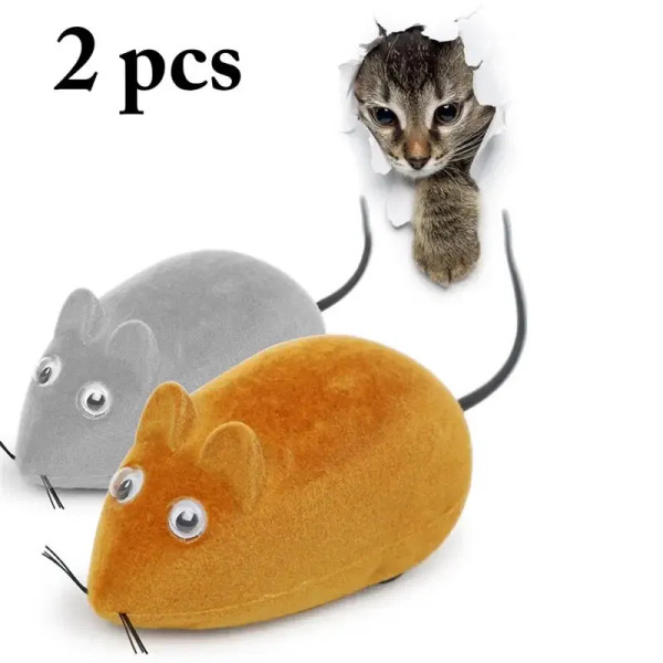Color: Silver, Size: M - RC Toy Wireless Winding Mechanism Mouse Cat Toy For Cat Dog Pet Trick Play