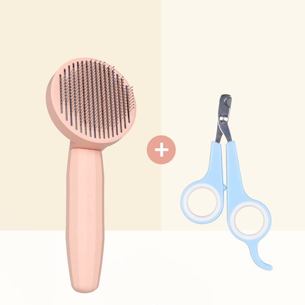 Color: Pink A - Cat Comb Cat Hair Cleaning Artifact For Cat Combing