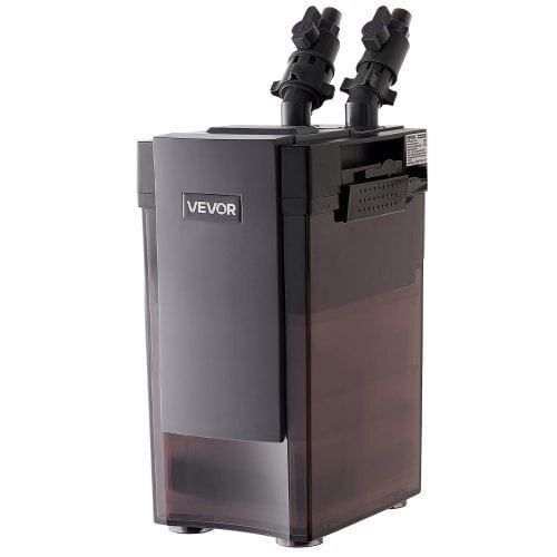 396GPH Canister Filter, 4-Stage External Aquarium Filter with Powerful Pump, Water Circulation Clea