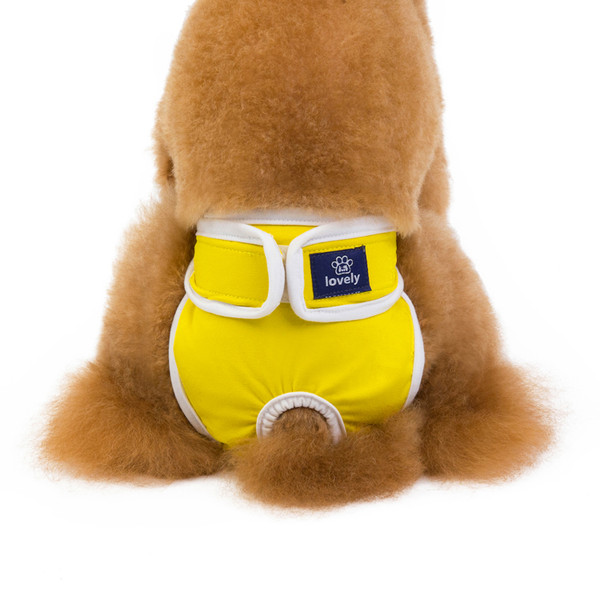 Color: Yellow, Size: M - Menstrual Period Anti-harassment Pet Physiological Pants
